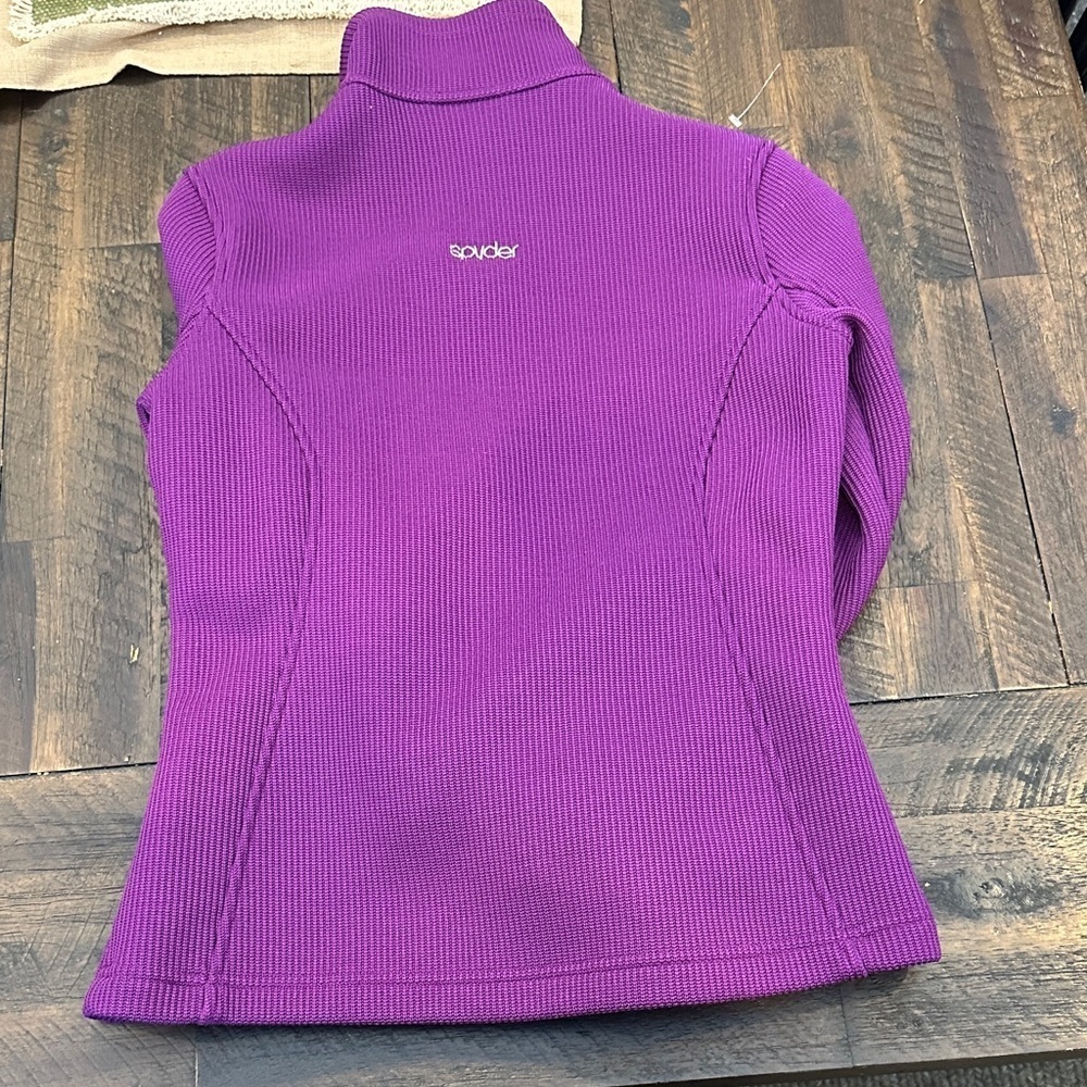 Spyder Women's Purple Cardigan Sweater - Picture 6 of 6